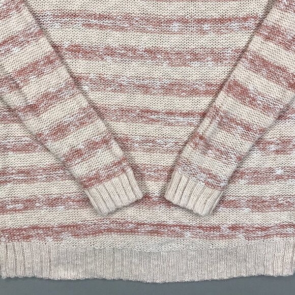 Maurices Sweater Women's Medium Red Striped Knit Pullover Button Long Sleeve - Picture 8 of 13